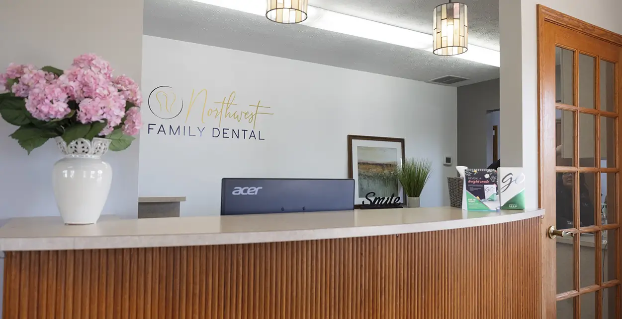 Dental office reception desk
